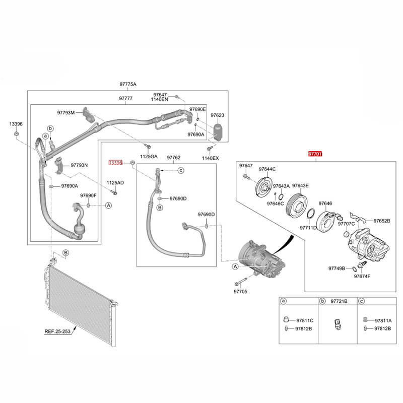 Car Air Screw Compressor For Hyundai Elantra