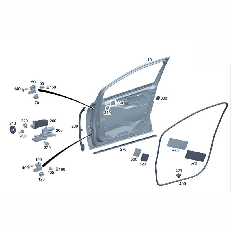 Car Doors For Benz EQE SUV 500