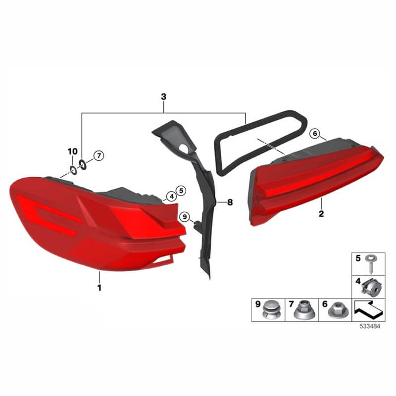 Car Taillights For Repair Upgrade BMW X5