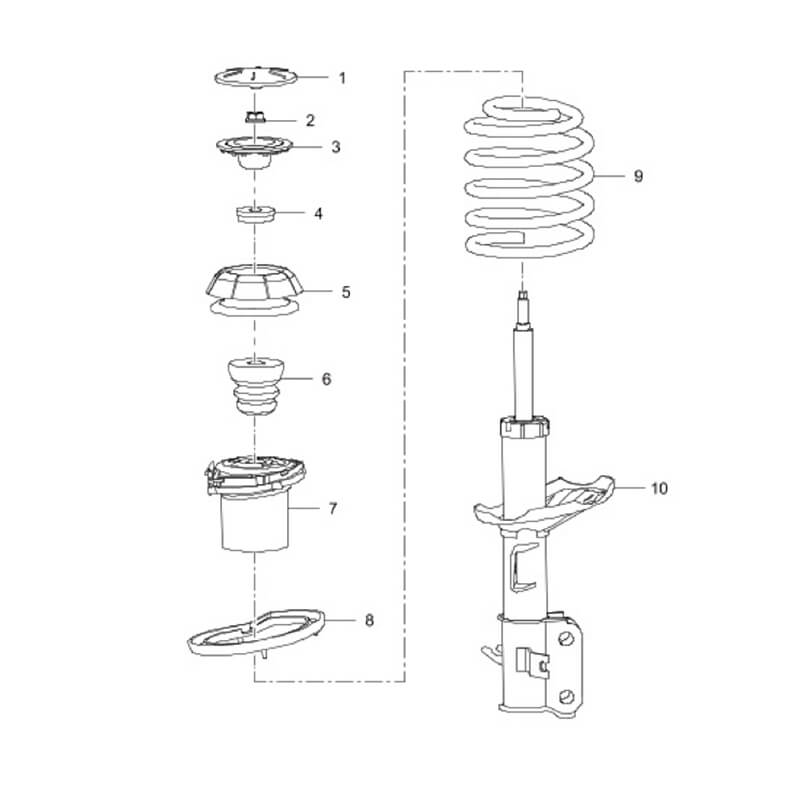 Car Shock Absorber For Chevrolet Cruze